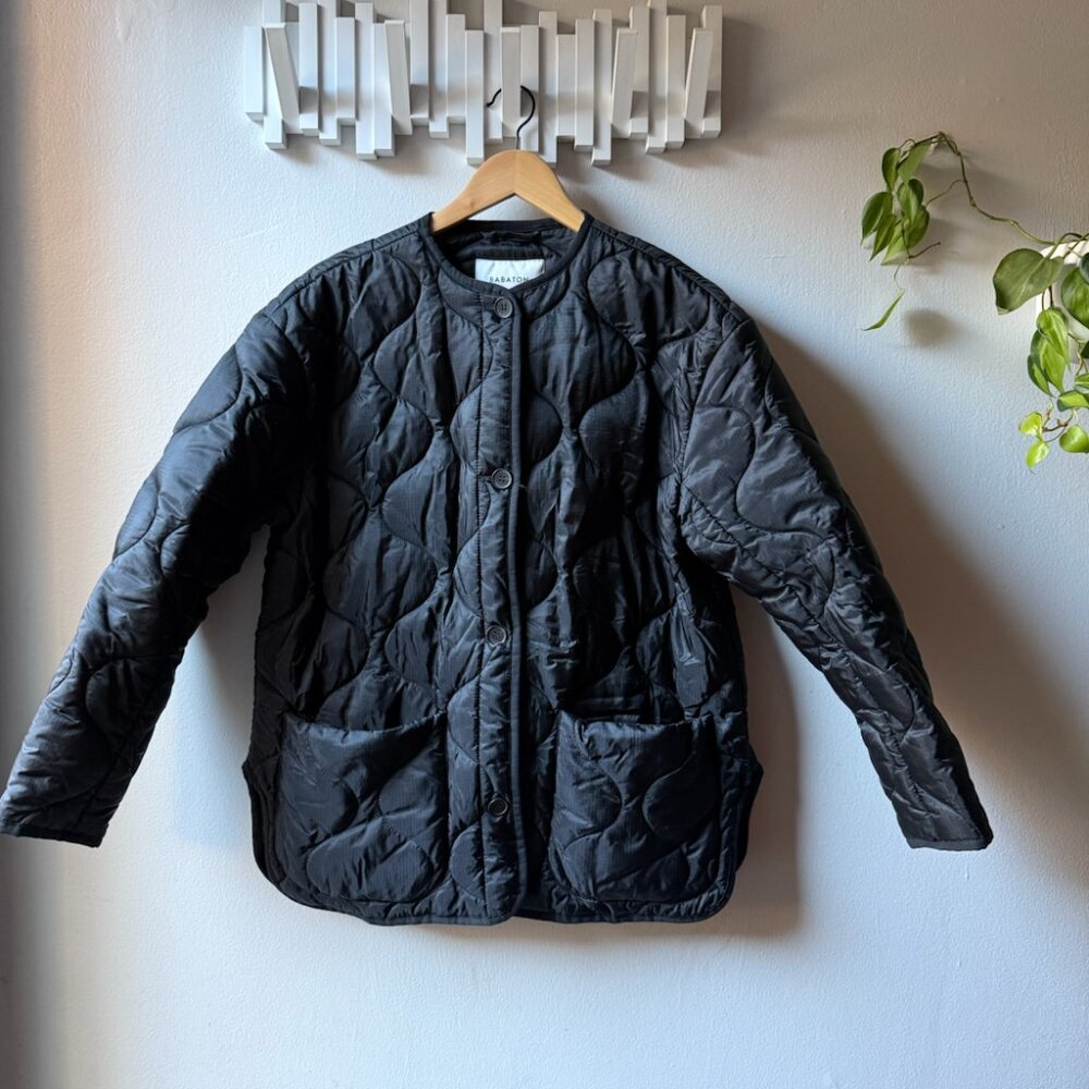Aritzia Babaton Evergreen Quilted Jacket in Black (Size: XS)
